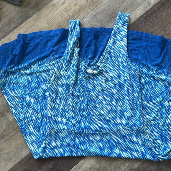 Athleta Blue Sleeveless Ocean Reef Sporty Dress size Small - Picture 2 of 3